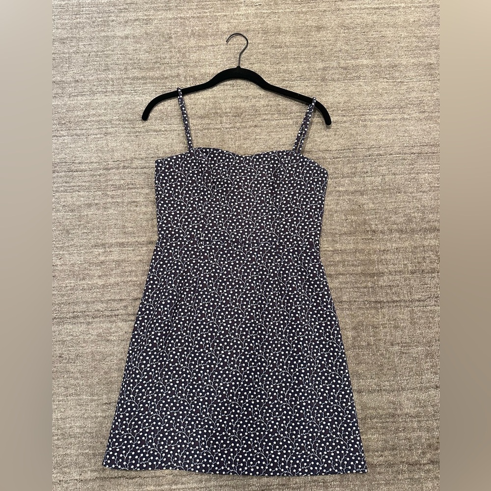 FRENCH CONNECTION ELAO Cotten Square Neck Mini Dress